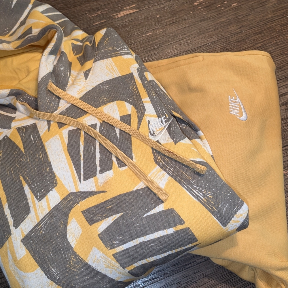 Nike Mustard and Charcoal Hoodie and Joggers